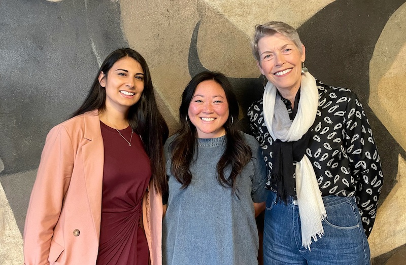 Board members Lauren Trujillo, Jamie Dufek (Chair) and Lynn Karlson