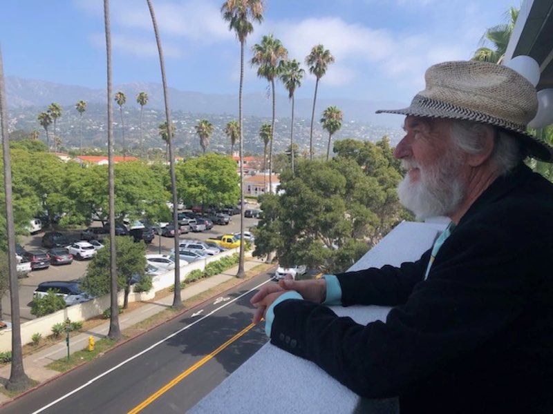 Jorge Alfaro checks out the view from the new Santa Barbara apartment complex that he now calls home. He had been living in his car for the last three years.