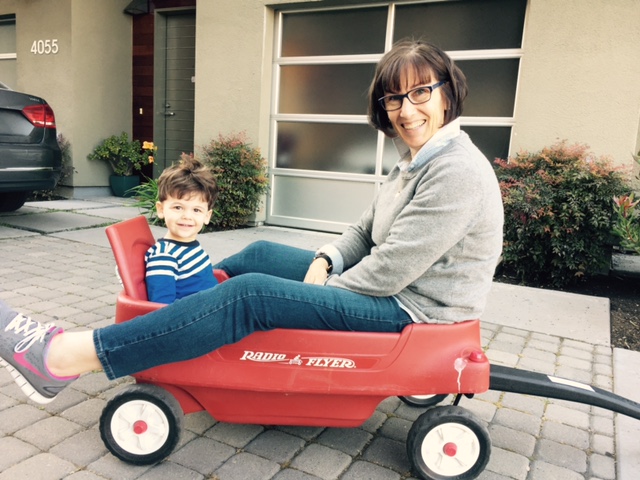 Nancy Harter with her grandson, Isaac