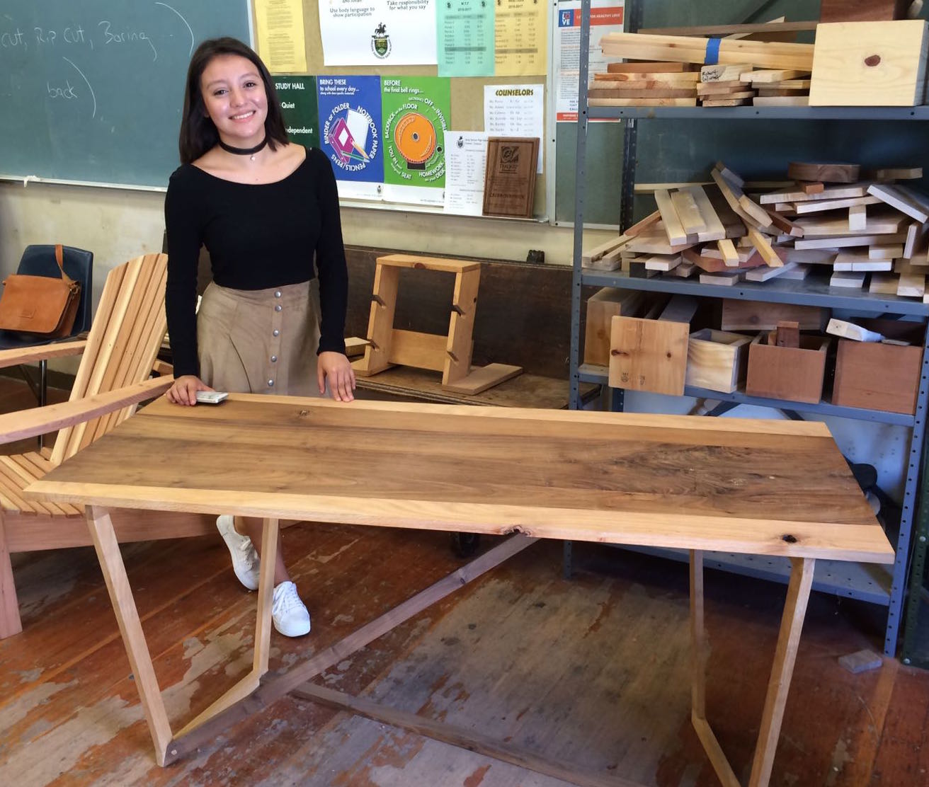 SBHS construction student, Melissa Perez