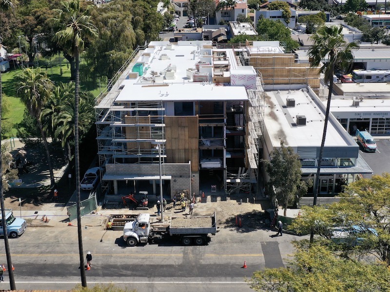 Studio apartments under construction for 2nd Story Associates