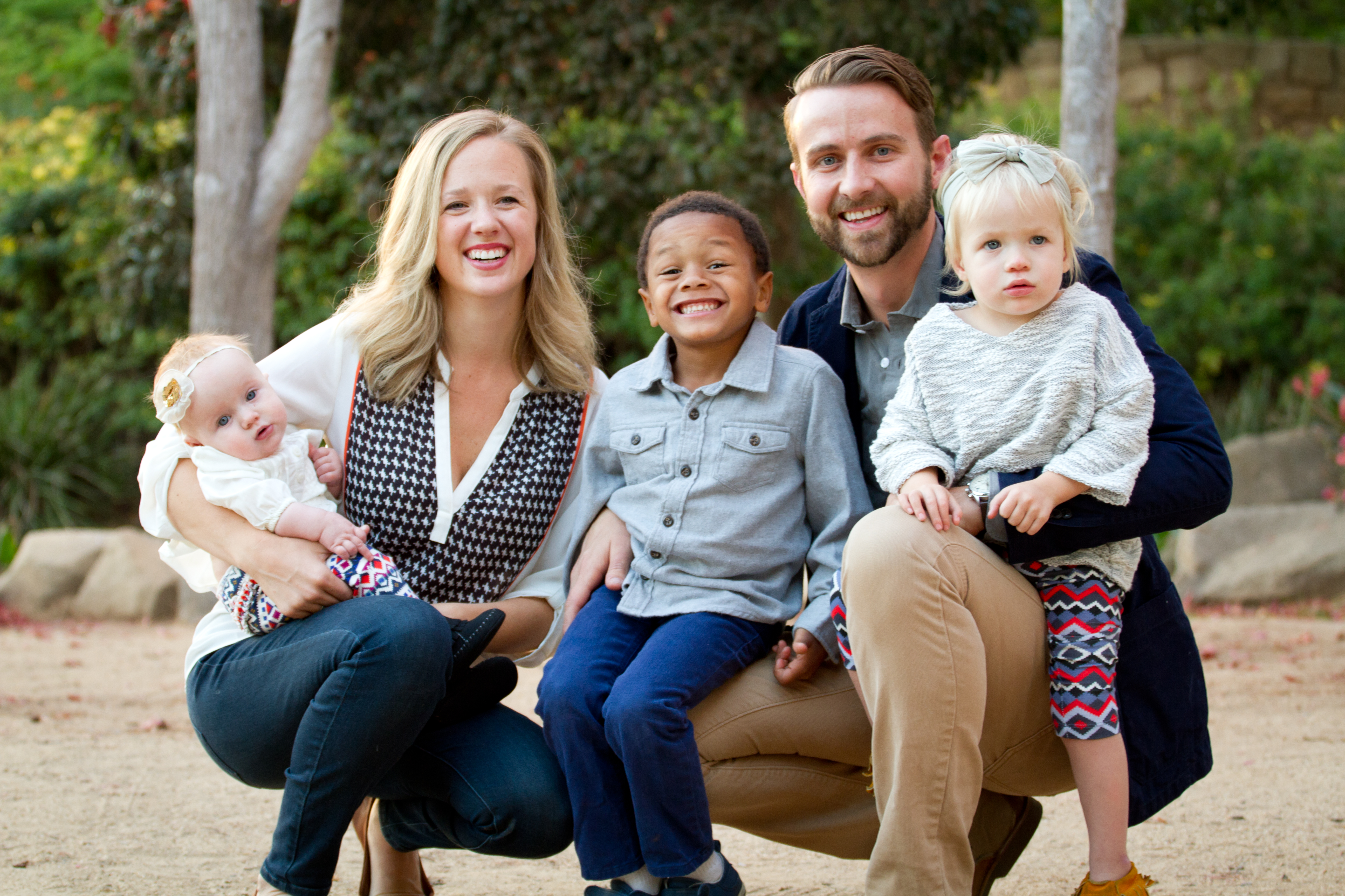 Family smiling