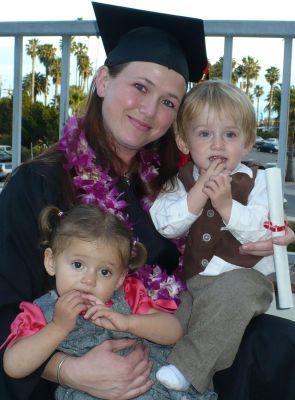 St. Vincent's of Santa Barbara:Graduate mother with two toddlers