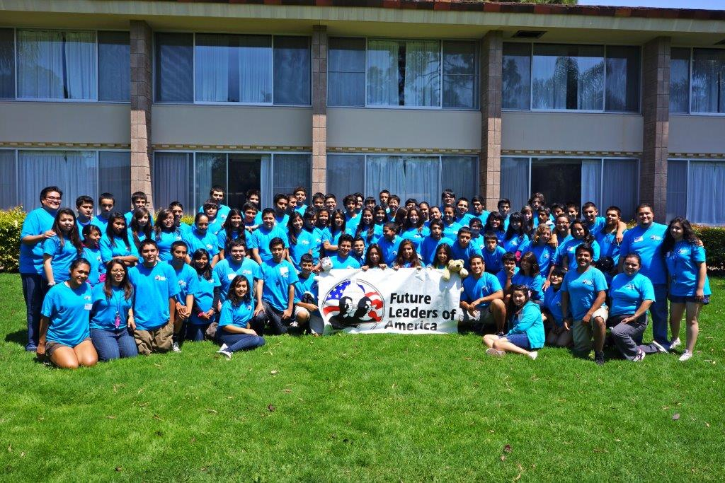 Future Leaders of America: the group with the banner