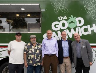 Good Samwich ribbon-cutting