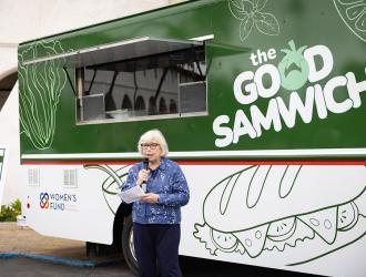 Good Samwich ribbon-cutting