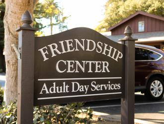 Friendship Center Adult Day Services sign