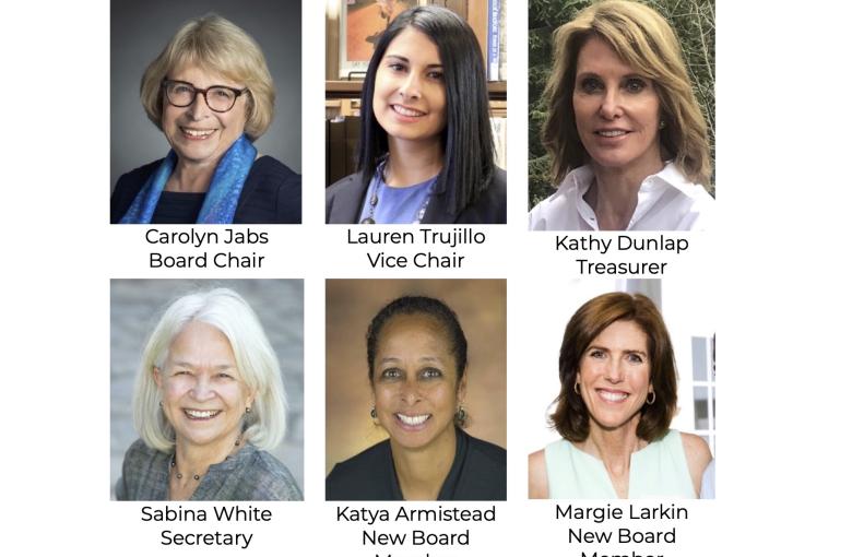 Photos of Carolyn Jabs, Lauren Trujillo, Kathy Dunlap, Sabina White, Katya Armistead and Margie Larkin
