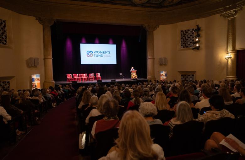 500+ members and guests seated in the Lobero Theatre at the Celebration of Grants Event