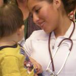 2008 SB Neighborhood Clinics nurse with a little patient 